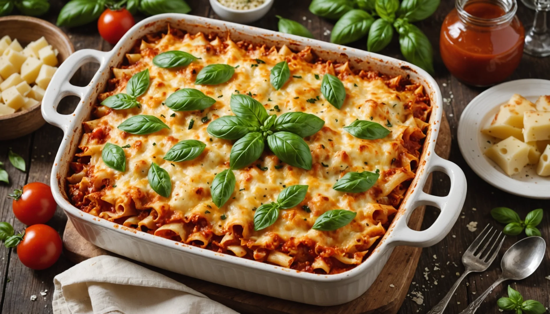 gratin de pates sauce tomates