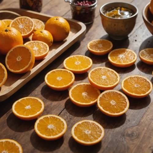 tranches oranges séchées