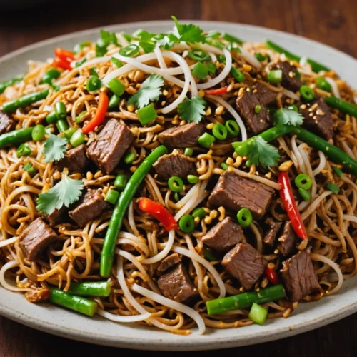 recette pad thai au boeuf