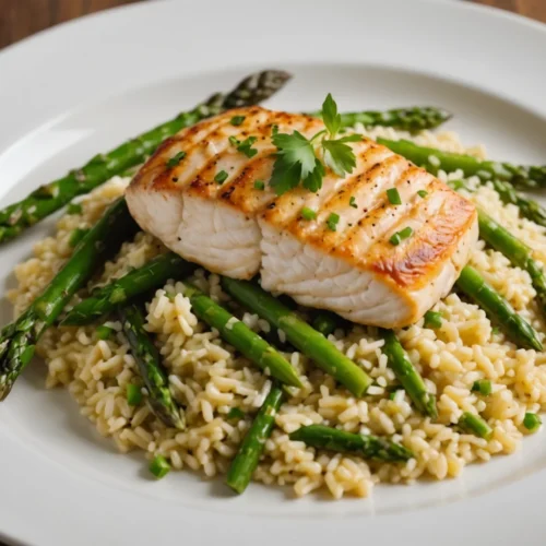 Redécouvrez_le_risotto:_mariage_parfait_du_poulet_tendre_et_asperges_croquantes